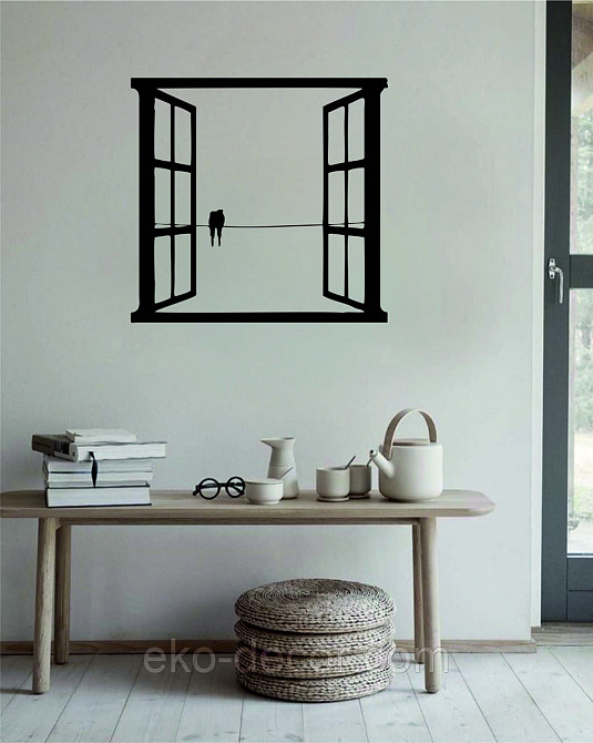 Декоративное настенное Панно «Птицы в окне» Декор на стену Киев - изображение 3