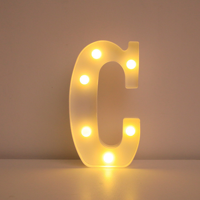 Буква с подсветкой С объемная маленькая 21 на 13 см белый Киев - изображение 1