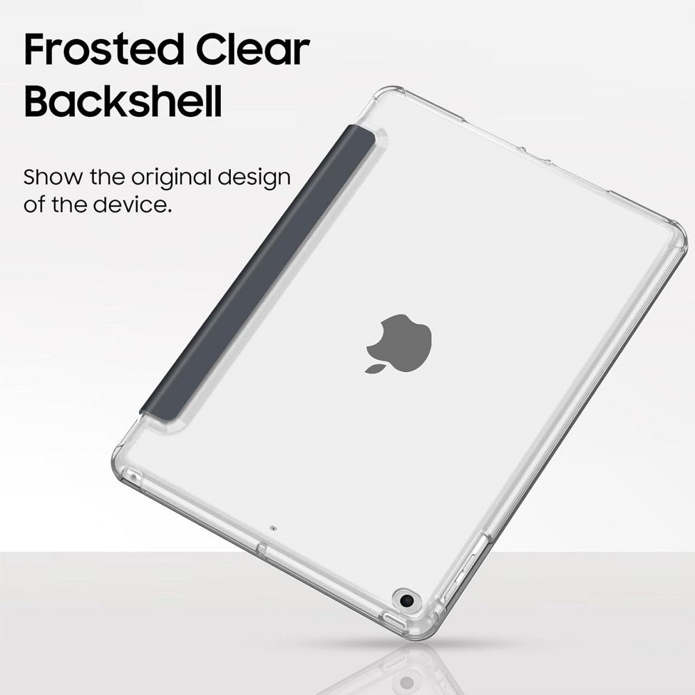 Чохол для iPad Air 2 2014, iPad Air 2013 9.7", ультратонкий, прозора задня панель, функція сну та пробудження, сірий Київ - фото 2