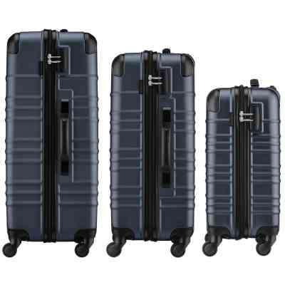 Набор чемоданов Wenger Amplar 3 в 1 (S,M,L) пластик, 4 колеса, синій (653150) Винница