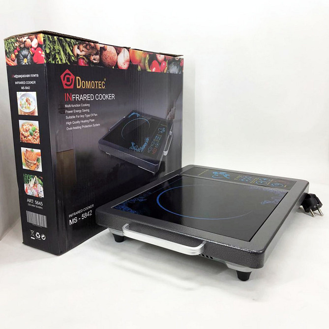 Плита на стол электрическая Domotec MS-5842 2000 Вт, Бытовая настольная плита для дома CJ-45 Львов - изображение 2