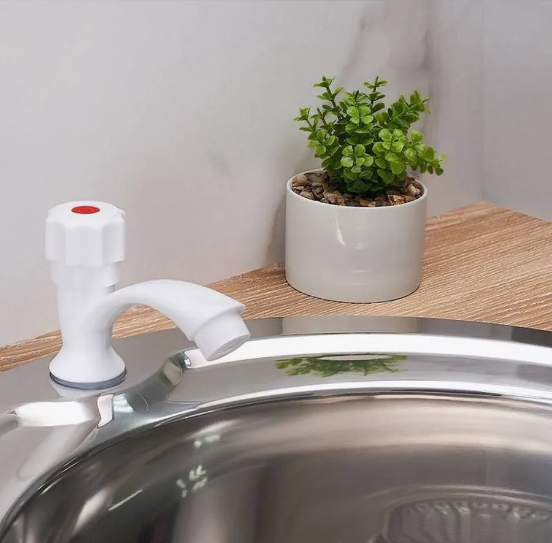 Монокран для умивальника Plamix Mono-001 білий ABS-пластик (PM0017) Чернівці - фото 2