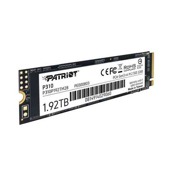 SSD диск накопитель M.2 Patriot P310 1920GB NVMe 2280 PCIe 3.0x4 3D NAND TLC P310P192TM28 Одесса