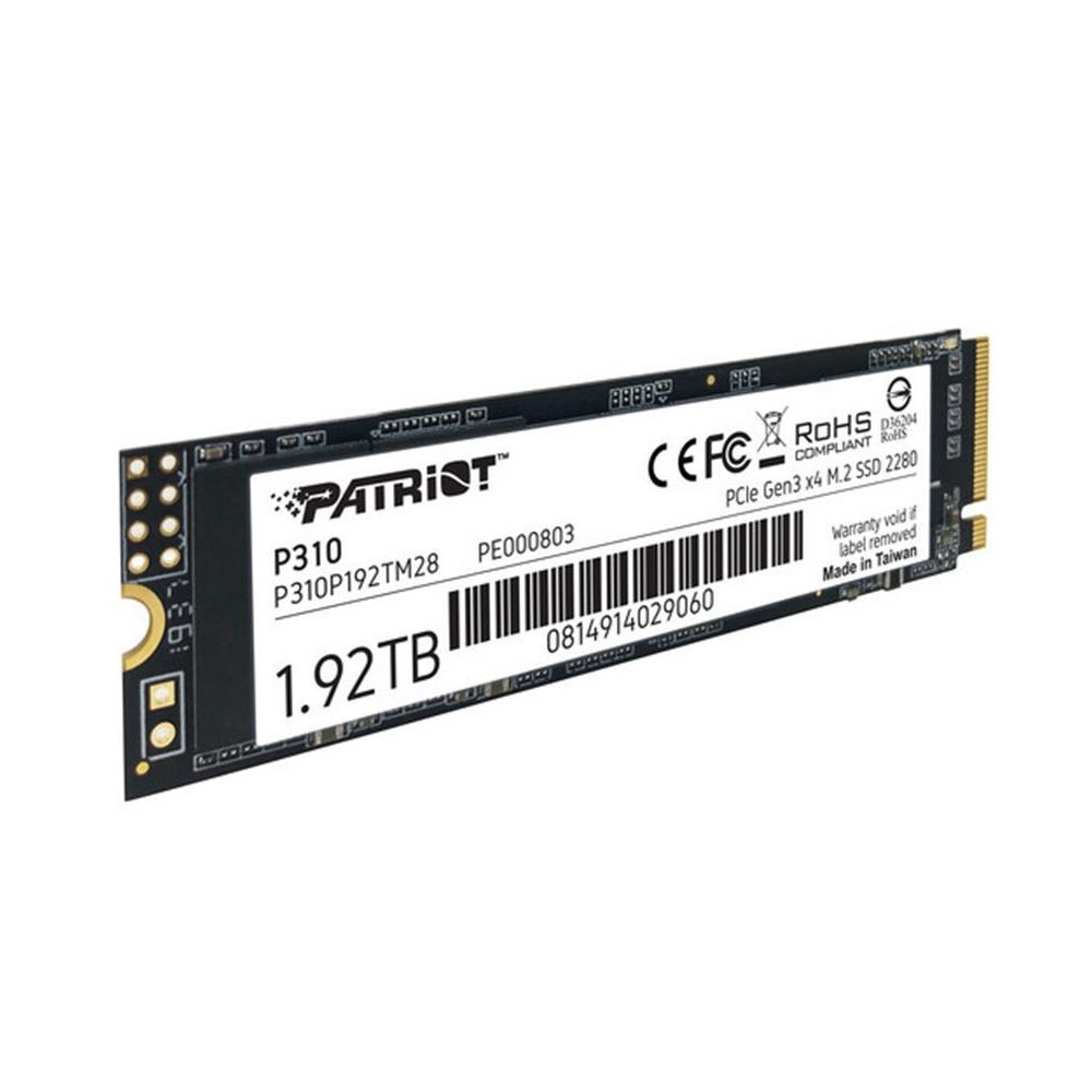 SSD диск накопитель M.2 Patriot P310 1920GB NVMe 2280 PCIe 3.0x4 3D NAND TLC P310P192TM28 Одесса - изображение 4