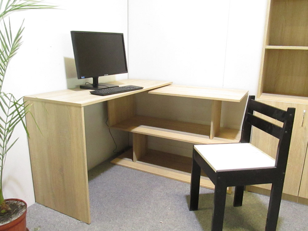 Стіл комп'ютерний поворотний з полицями М-ЗОН Джеко 1200 Німфея Альба (MZN-031031) Львів - фото 8