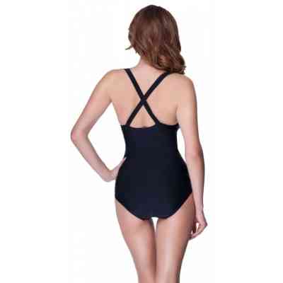 Купальник Aqua Speed Greta 351-01 чорний, салатовий 46 (5908217655486) Винница