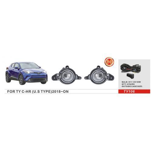 Додаткові фари Toyota C-HR 2018-2019 TY106 U.S TYPE H11 12V 55W з електропроводкою Харків - фото 2