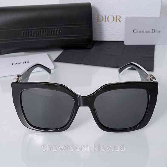 Сонцезахисні брендові жіночі окуляри Dior (0622) чорні Київ