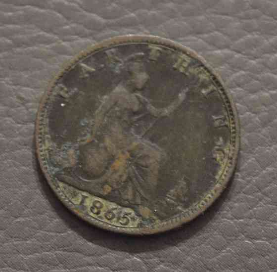Великобритания. 1 Фартинг 1865г. (АМ) Полтава