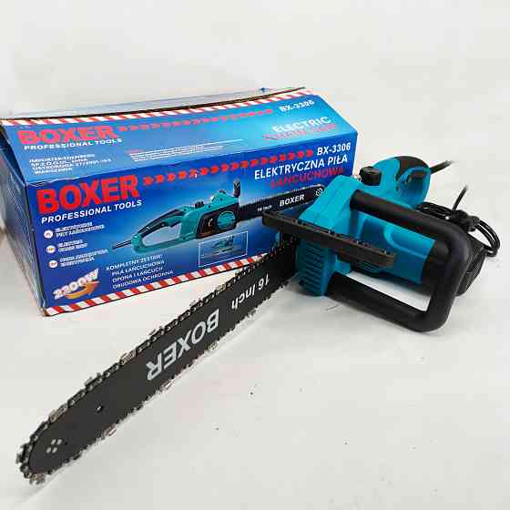 Пила ланцюгова мережева 2200Вт 40см Boxer 3306-BX електропилка KF-66 Львів