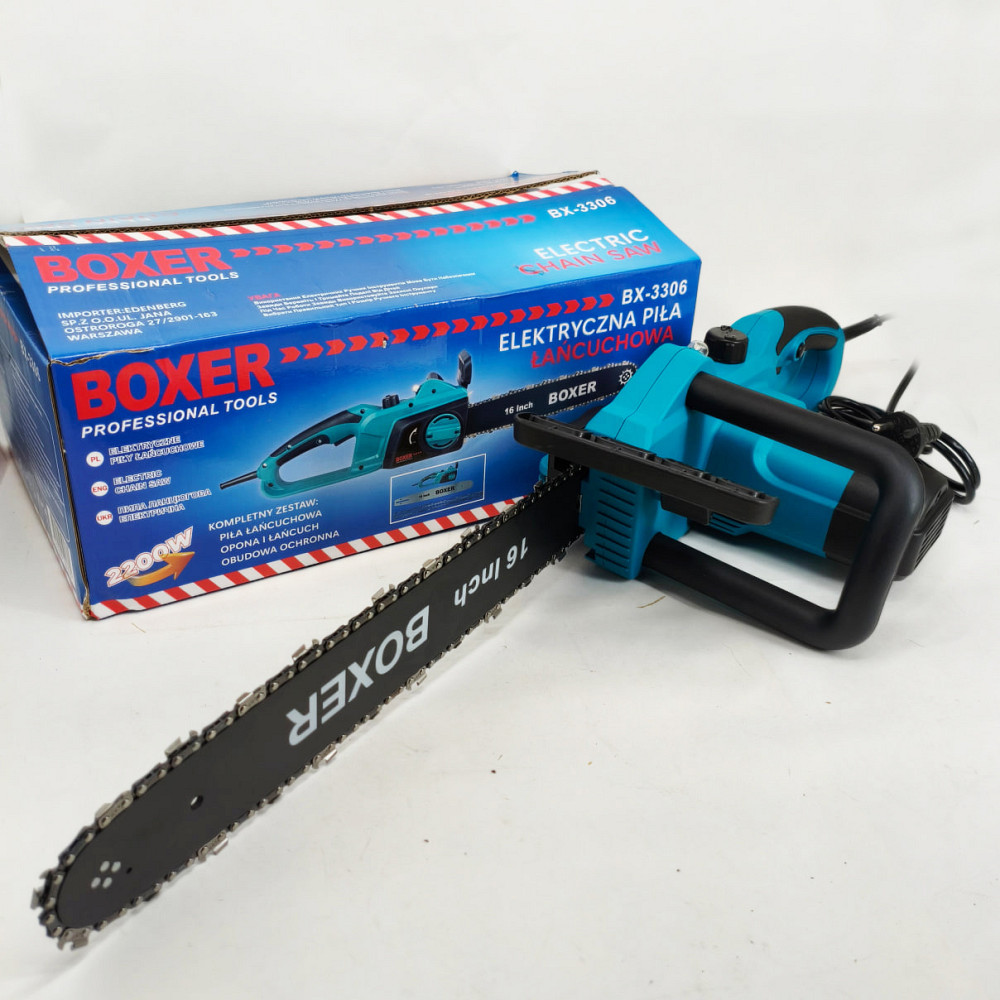 Пила ланцюгова мережева 2200Вт 40см Boxer 3306-BX електропилка KF-66 Львів - фото 3