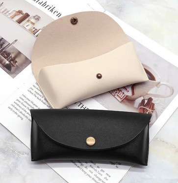 Футляр для окулярів чорний на кнопці Київ - фото 2