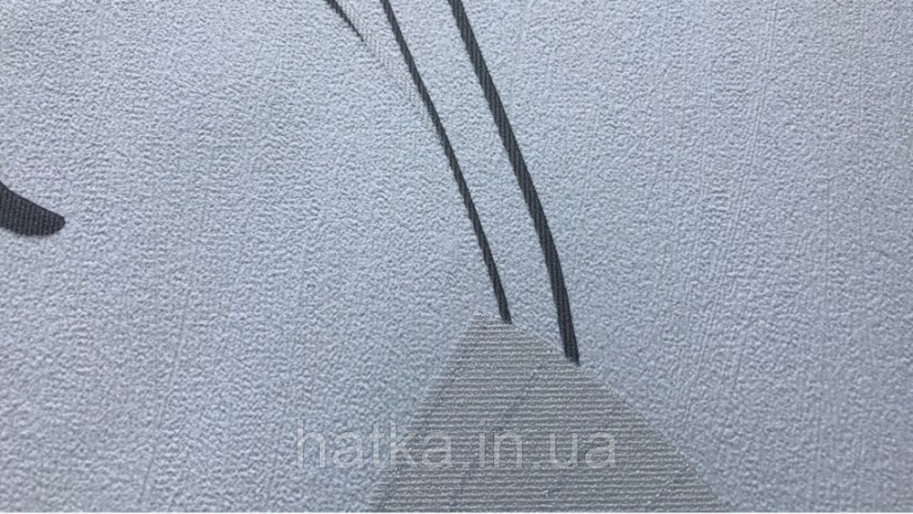 Шпалери вінілові на флізеліні Marburg Chelsea 0.53х10 абстрактний малюнок завитки чорні сірі на білому Київ - фото 3