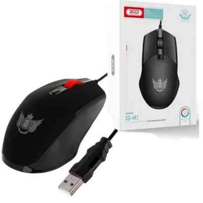 Мишка XO M1 RGB USB Black (XO-M1-BK) Вінниця