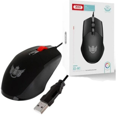 Мышка XO M1 RGB USB Black (XO-M1-BK) Винница - изображение 1