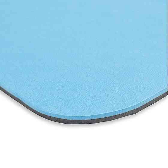 Килимок спортивний Toorx Yoga Professional TPE 183 х 60 х 0,6 см для йоги та фітнесу Azzurro/Antracite (MAT-183) Київ