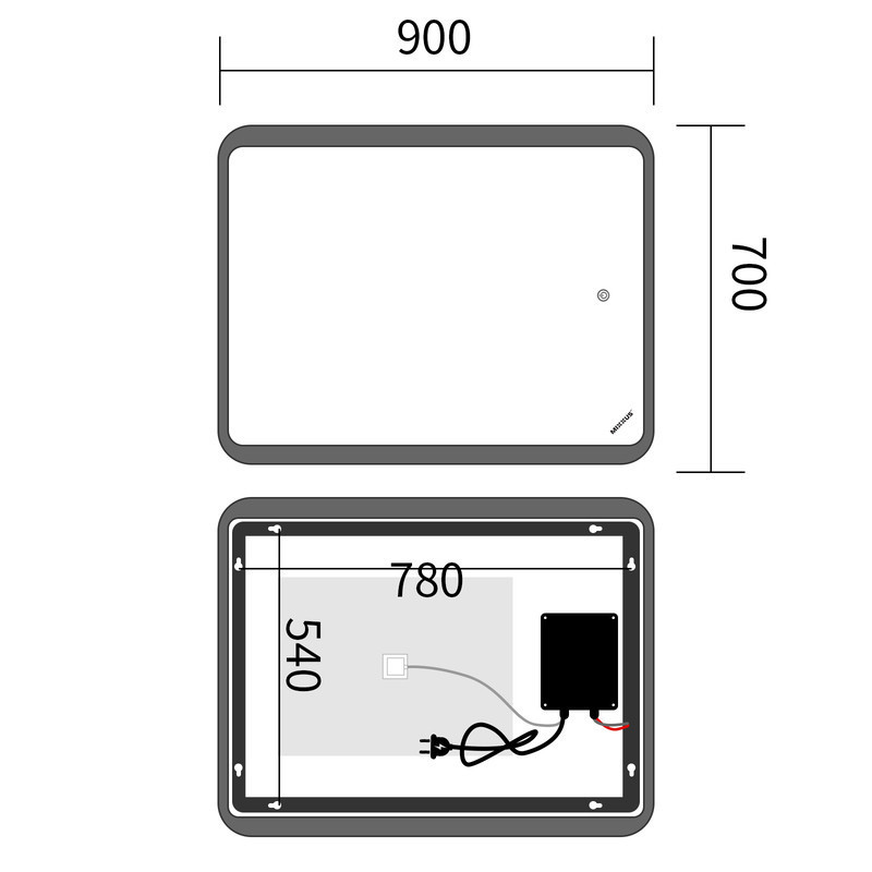 Дзеркало Mixxus Premium OLIVARY MR19-90x70-REVERSE )   ( MP6630 ) 34165 Харків - фото 8