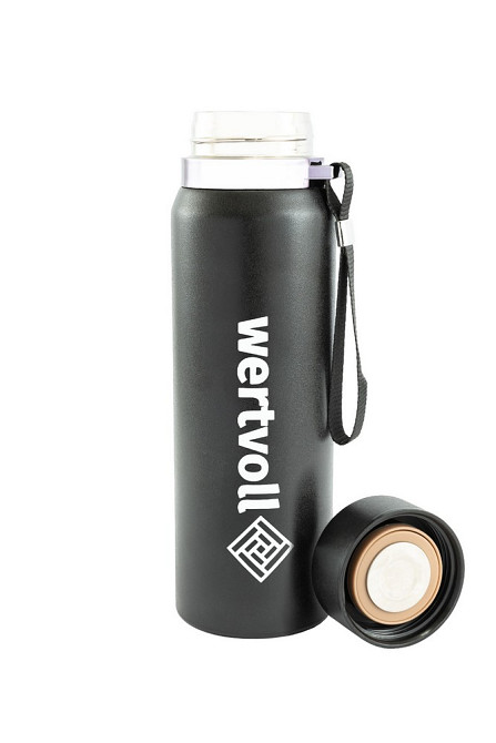 WERTVOLL Термос WERTVOLL "DREAM" 800 мл SS Digital Sensor t °C чорний RX-7001BK Київ - фото 4