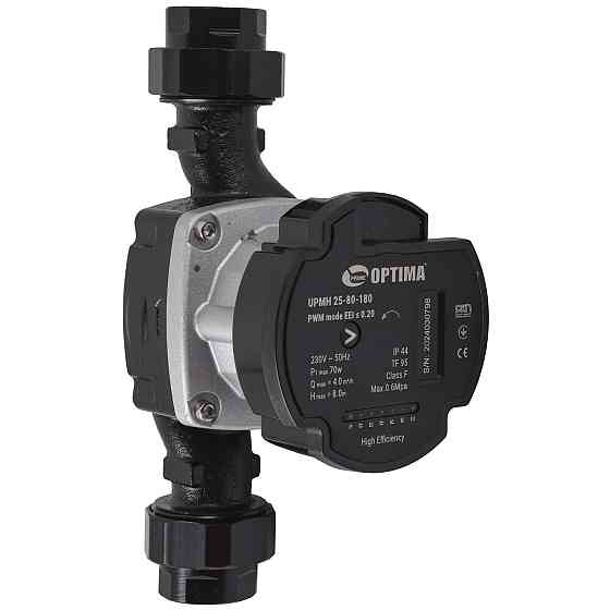 Насос циркуляционный энергосберегающий Optima PRIME UPMH 25-80AUTO 180мм + гайки (000027873) Киев