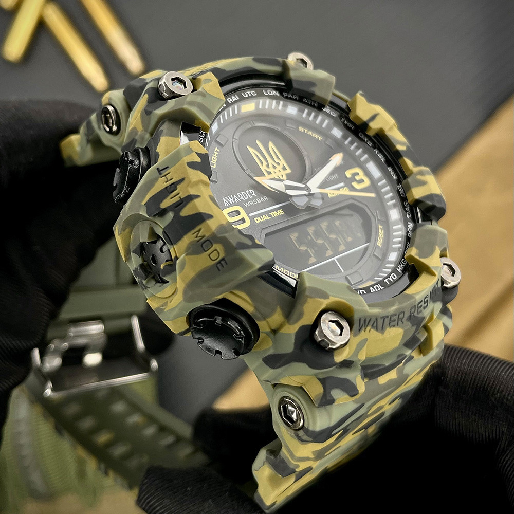 Awarder 001 Тризуб золото Camo Green Киев - изображение 5