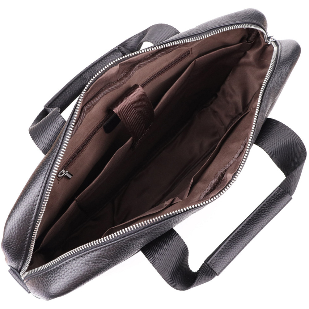 Діловий портфель для чоловіків із натуральної шкіри Vintage 23039 Чорний Київ - фото 10