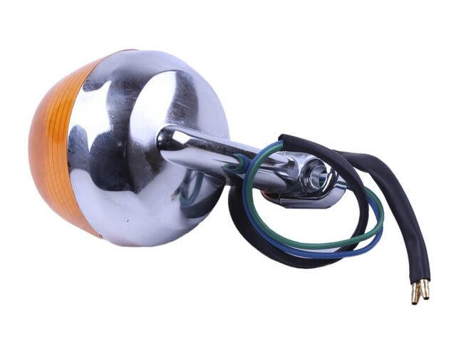 Поворот круглий на мопед Альфа, к-т: 1 шт., пластик хром Мукачево - фото 1