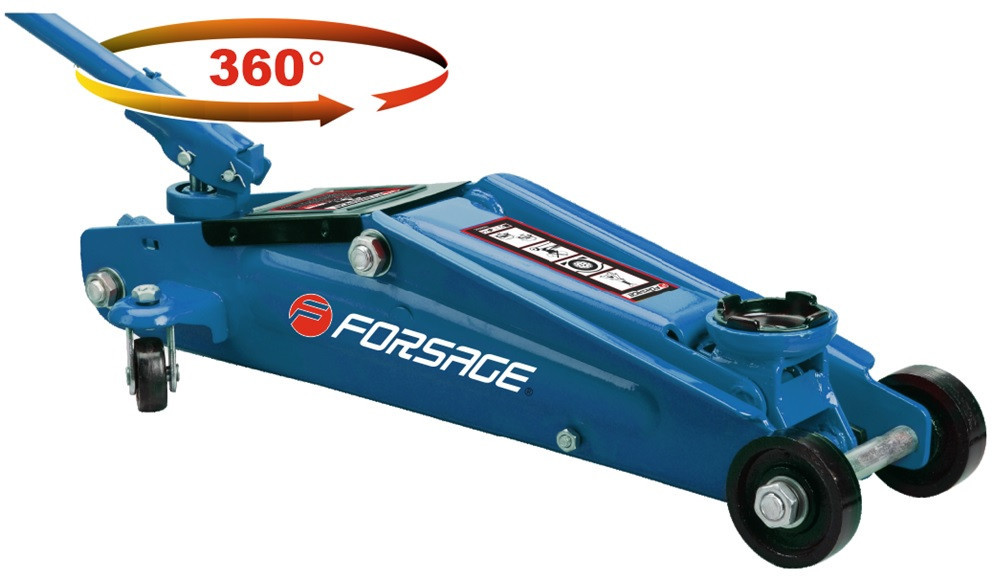 Домкрат подкатной 3т (130-410мм) с поворотной ручкой 360° Forsage F-T83003C Одесса - изображение 1