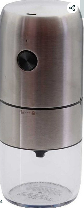 Електрична кавомолка з регулюванням помелу та зарядкою Type-C,ins564. Київ - фото 4