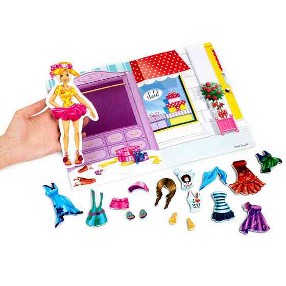 Магнітна гра Одягалка "Блондинка" Vladi Toys VT3204-30 Укр Вінниця