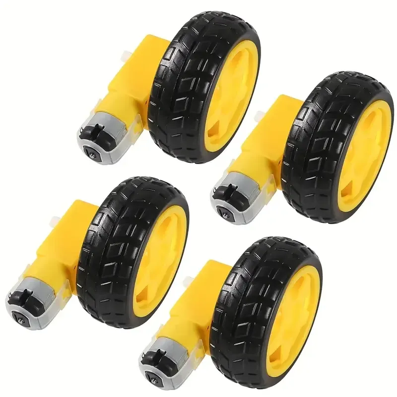 Мотор-редуктор с колесом 6.6 см для роботов Arduino Киев - изображение 1