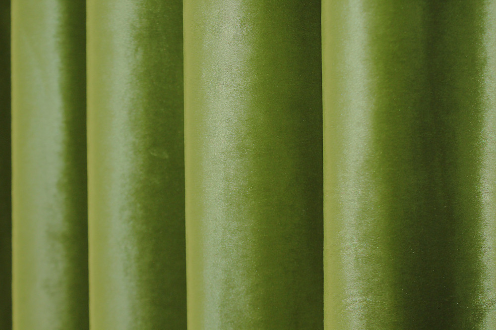 Комплект готовых штор VR-Textil Бархат №902ш Салатовый 100х280 см 2 шт (31-806) Киев - изображение 7