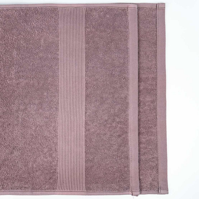 Комплект махровых полотенец с бордюром 2шт GM Textile 50х90см, 70х140см 400г/м2 (Шоколад) Сумы - изображение 7