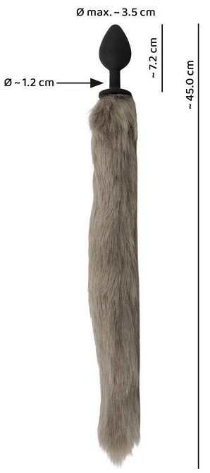 Анальная пробка FLUFFY FOX TAIL Sex Aura Киев - изображение 9