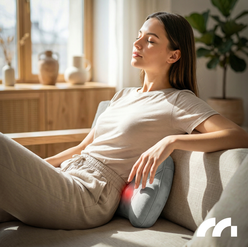 Масажна подушка для шиї, плечей і спини з підігрівом 25Вт Maltec (Польща) Київ - фото 10