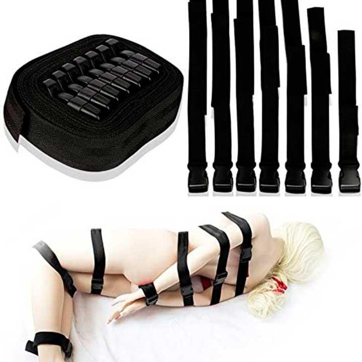 БДСМ набор ремней для связывания - Черный – Садо-мазо Винница - изображение 1