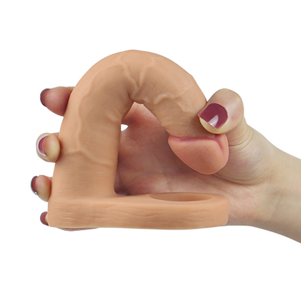 Насадка для подвійного проникнення - The Ultra Soft Double 6.25 " Sex Aura Київ - фото 3