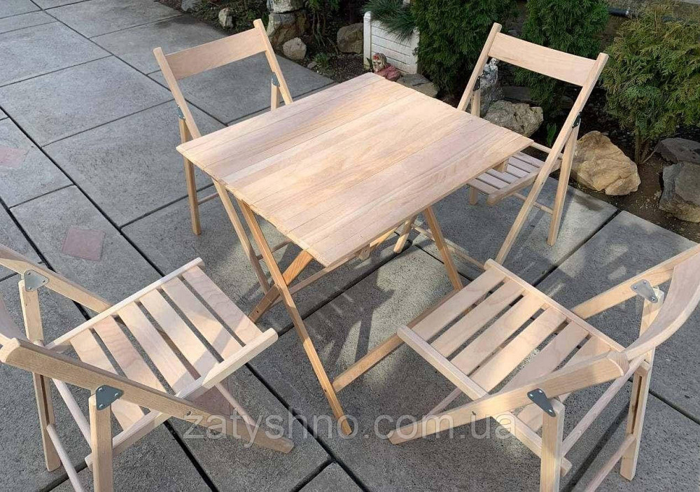 Набор складной мебели из бука Киев - изображение 5