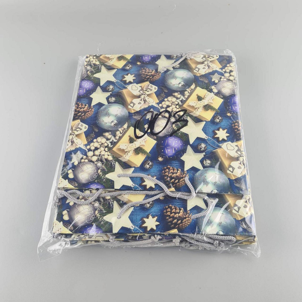 Пакеты бумажные подарочные , новогодние Квадрат 23*24*10- 03 (12 шт) Харьков - изображение 2