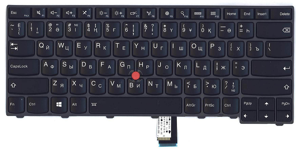 Клавиатура для ноутбука Lenovo ThinkPad Edge (T440, T440P, T440S), с указателем (Point Stick) Black, Black Frame, RU Вінниця - фото 2