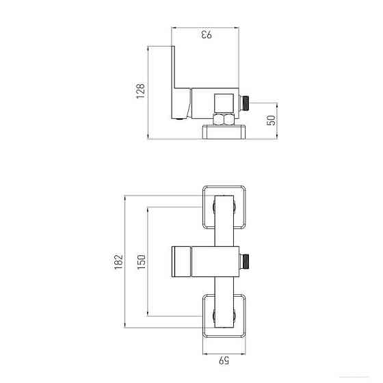 Смеситель для душа VOLLE PARDO (1548.100102) cepillado níquel сатин Киев