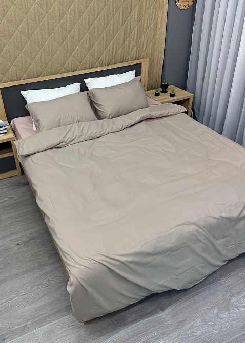 Комплект постельного белья, Decorator Rose Smoke - Pumice Stone Двуспальный 180х215 Тауп с пудровым (88-070) Киев - изображение 2