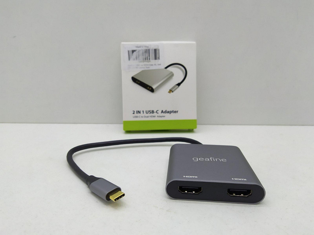 Перехідник Geafine Type C - 2*HDMI Луцьк - фото 1