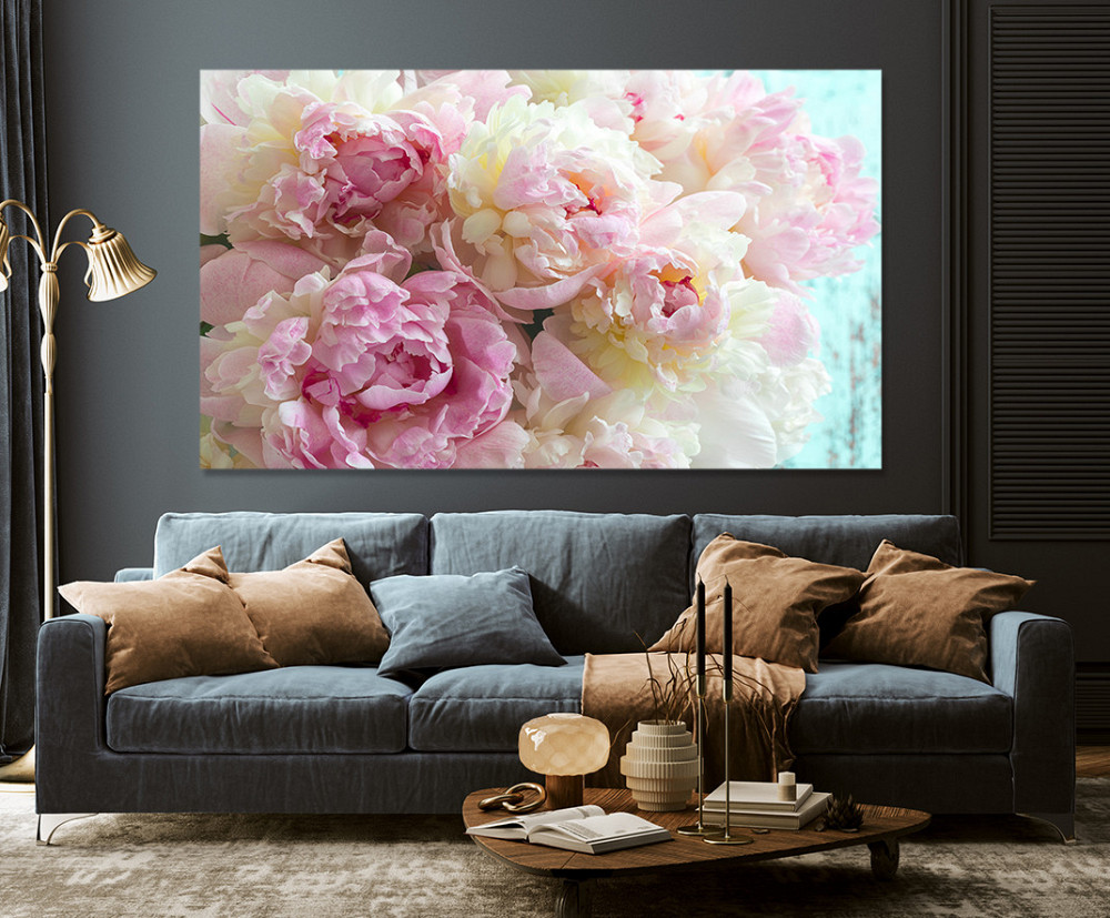 Картина холст в гостиную / спальню  Півонії    MLP_114 40x80 см Киев - изображение 3
