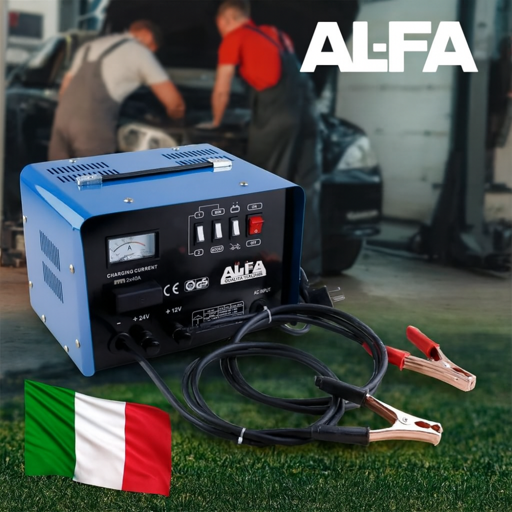 Пусковий пристрій для запуску акумулятора 12-24B 200A  AL-FA з захистом від короткого замикання універсальний та портативний Львів - фото 1