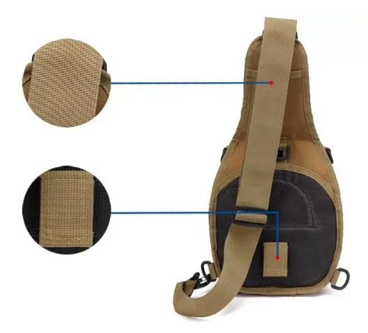 Тактическая армейская сумка через плечо Хаки Винница - изображение 3