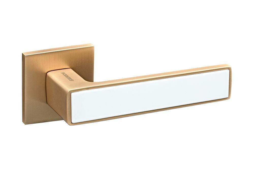 Ручки Gavroche Nikel Gold SB/W сатиновое золото PVD с белой вставкой Киев - изображение 2