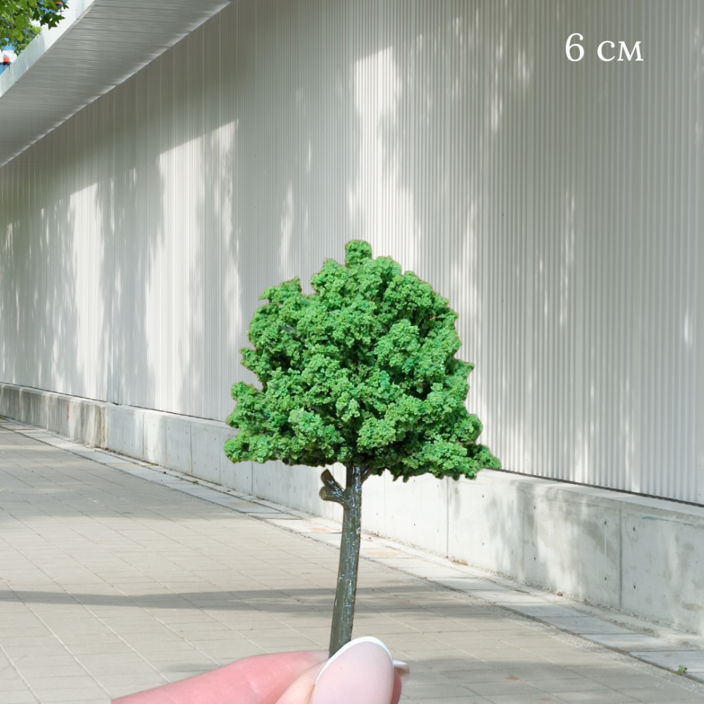 Парковое дерево 6 см для миниатюры, макетов, диорам, песчаного стола мини-сада, микроланшафта, моделизма Одесса - изображение 1