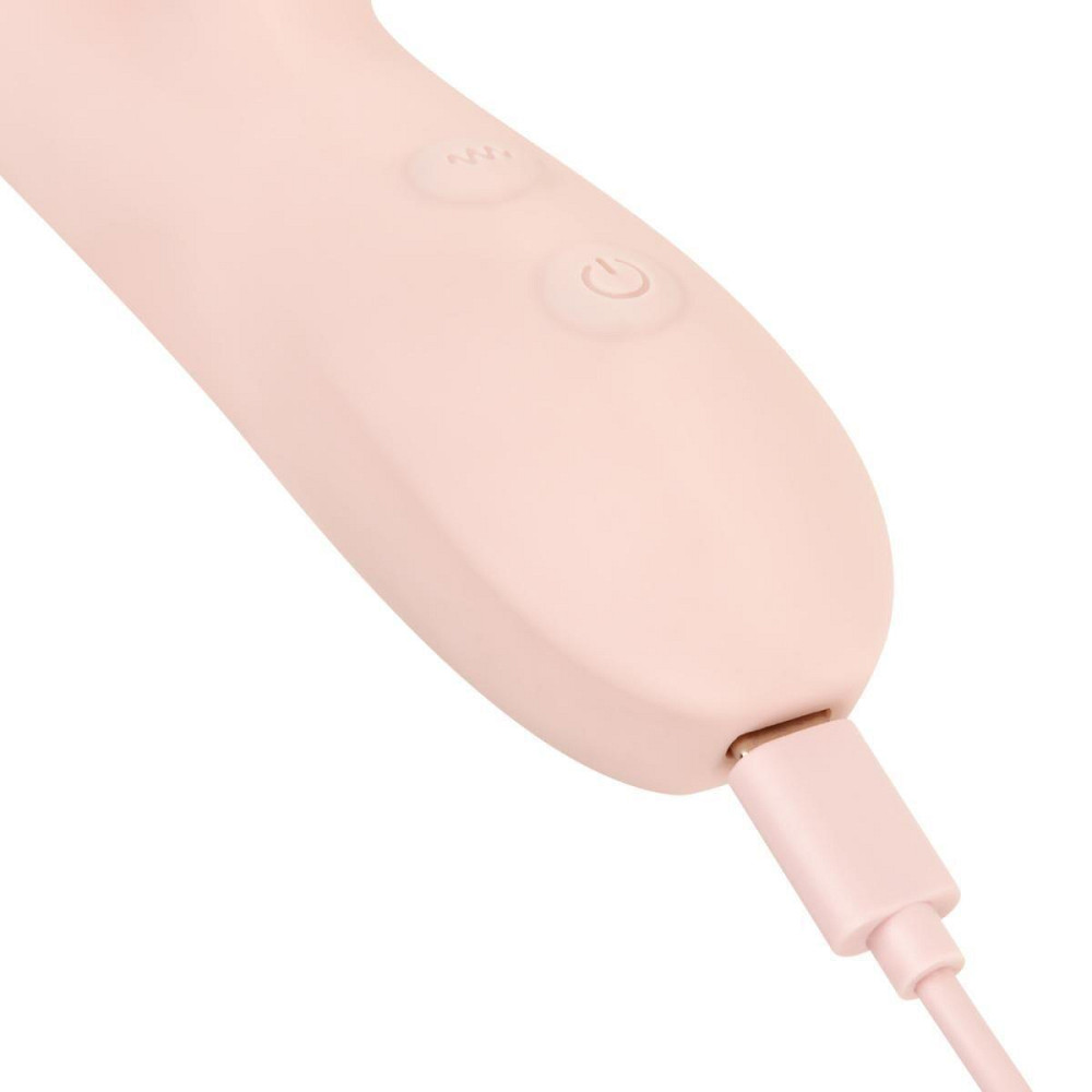 Вібратор-кролик Good Vibes Only - SHAI Thrusting Vibrator Soft Silicone - Pink Sex Aura Київ - фото 6