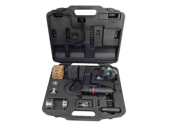 Пневмозачистная машинка угловая многофункциональная с набором насадок(3500об/мин, 110л/мин), в кейсе Forsage Одесса