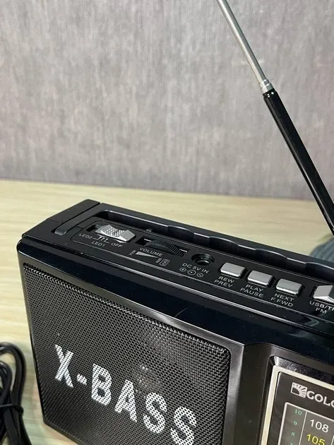 Радіоприймач Golon RX-177-LED з LED-підсвічуванням, FM/AM, портативний, акумуляторний Одеса - фото 8